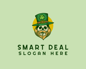 Lucky Skull Leprechaun logo design