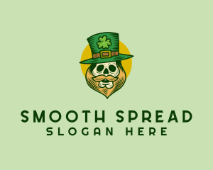 Lucky Skull Leprechaun logo design