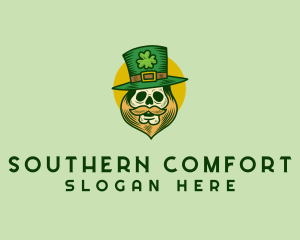 Lucky Skull Leprechaun logo design