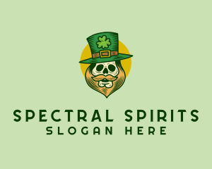 Lucky Skull Leprechaun logo design