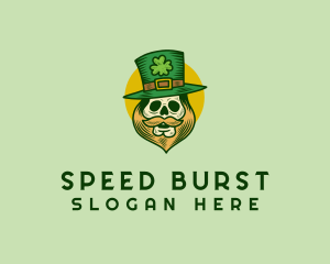 Lucky Skull Leprechaun logo design