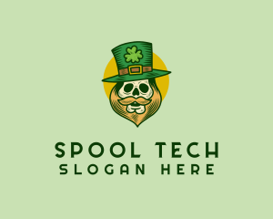 Lucky Skull Leprechaun logo design