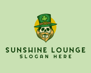 Lucky Skull Leprechaun logo design