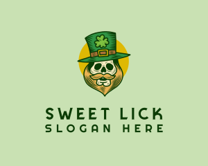 Lucky Skull Leprechaun logo design