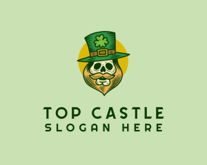 Lucky Skull Leprechaun logo design