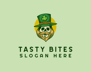 Lucky Skull Leprechaun logo design