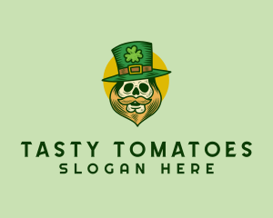 Lucky Skull Leprechaun logo design