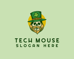 Lucky Skull Leprechaun logo design