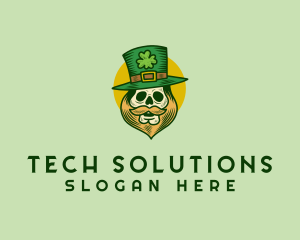 Celebration - Lucky Skull Leprechaun logo design