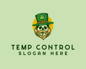 Lucky Skull Leprechaun logo design