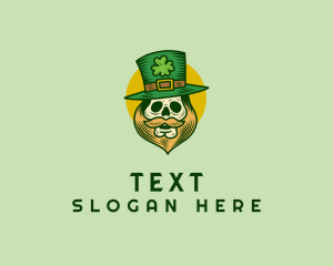 Lucky Skull Leprechaun logo design