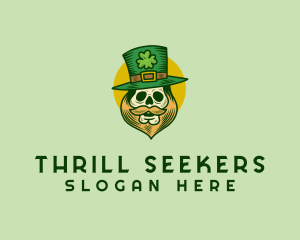 Lucky Skull Leprechaun logo design