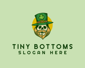 Lucky Skull Leprechaun logo design