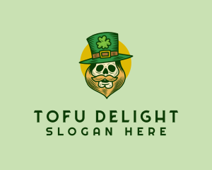 Lucky Skull Leprechaun logo design