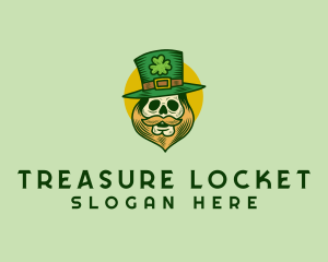 Lucky Skull Leprechaun logo design