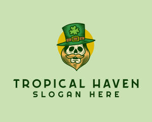 Lucky Skull Leprechaun logo design