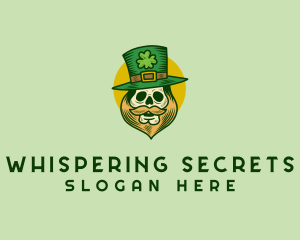 Lucky Skull Leprechaun logo design