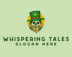 Folklore - Lucky Skull Leprechaun logo design