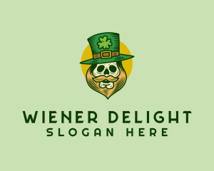 Lucky Skull Leprechaun logo design