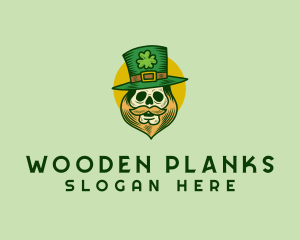 Lucky Skull Leprechaun logo design