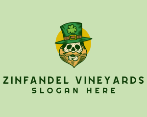 Lucky Skull Leprechaun logo design