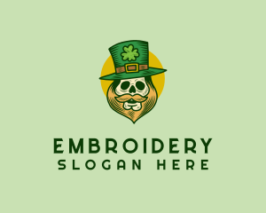 Lucky Skull Leprechaun logo design