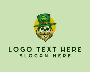 Lucky Skull Leprechaun Logo