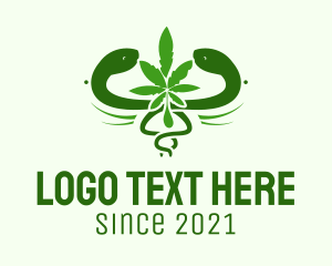 Cannabidiol - Green Medical Marijuana logo design