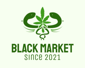 Illegal - Green Medical Marijuana logo design