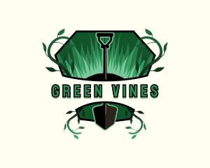 Gardening Vine Shovel logo design