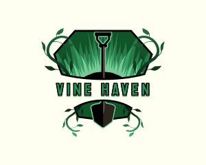 Gardening Vine Shovel logo design