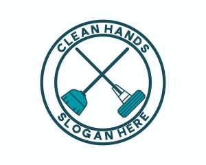 Cleaning Sanitation Housekeeping  logo design