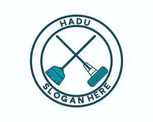 Mop - Cleaning Sanitation Housekeeping logo design