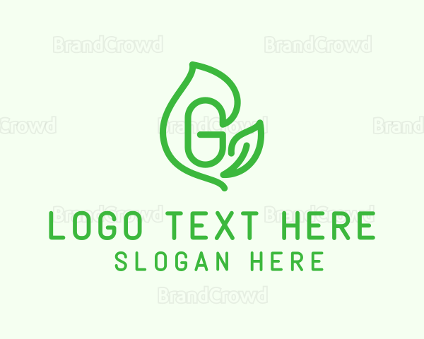 Leafy Letter G Logo