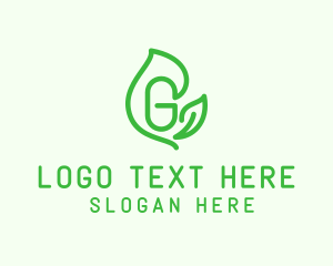 Resource - Leafy Letter G logo design