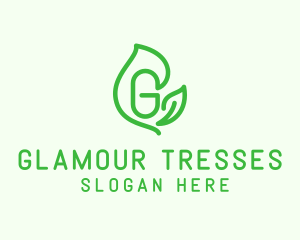 Leafy Letter G logo design