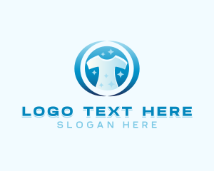 Dry Cleaning - T-shirt Clothes Washer logo design