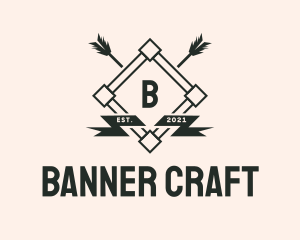 Arrow Banner Badge logo design