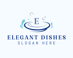 Clean Dish Bubble logo design