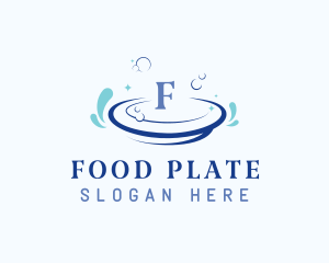 Plate - Clean Dish Bubble logo design
