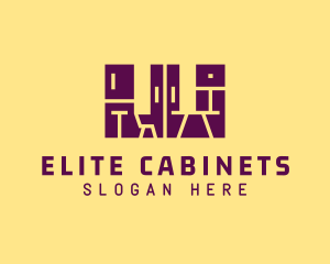 Cabinet - Kitchen Cabinet Furniture logo design