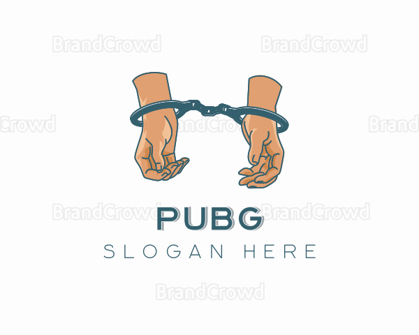 Prison Handcuffs Equipment Logo