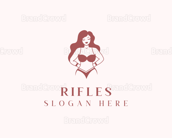 Sexy Woman Lingerie Logo