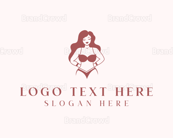 Sexy Woman Lingerie Logo