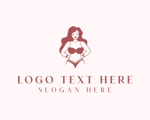 Night Wear - Sexy Woman Lingerie logo design