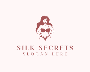 Sexy Woman Lingerie logo design