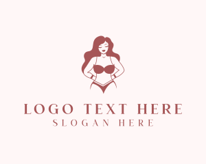 Sexy Woman Lingerie Logo