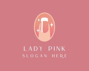 Pink Nail Salon logo design
