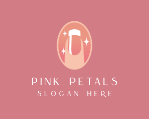 Pink Nail Salon logo design