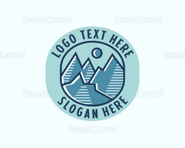 Outdoor Mountain Peak Logo